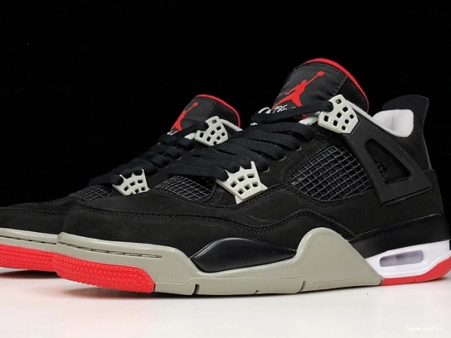 4 JORDAN CEMENT RETRO 308497-060 BLACK 1208